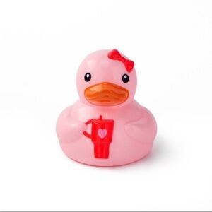 Pink Rubber Duck with Stanley Cup